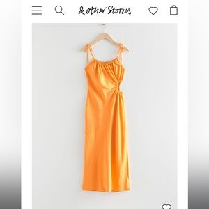 & Other Stories Strappy Cut-Out Midi Dress